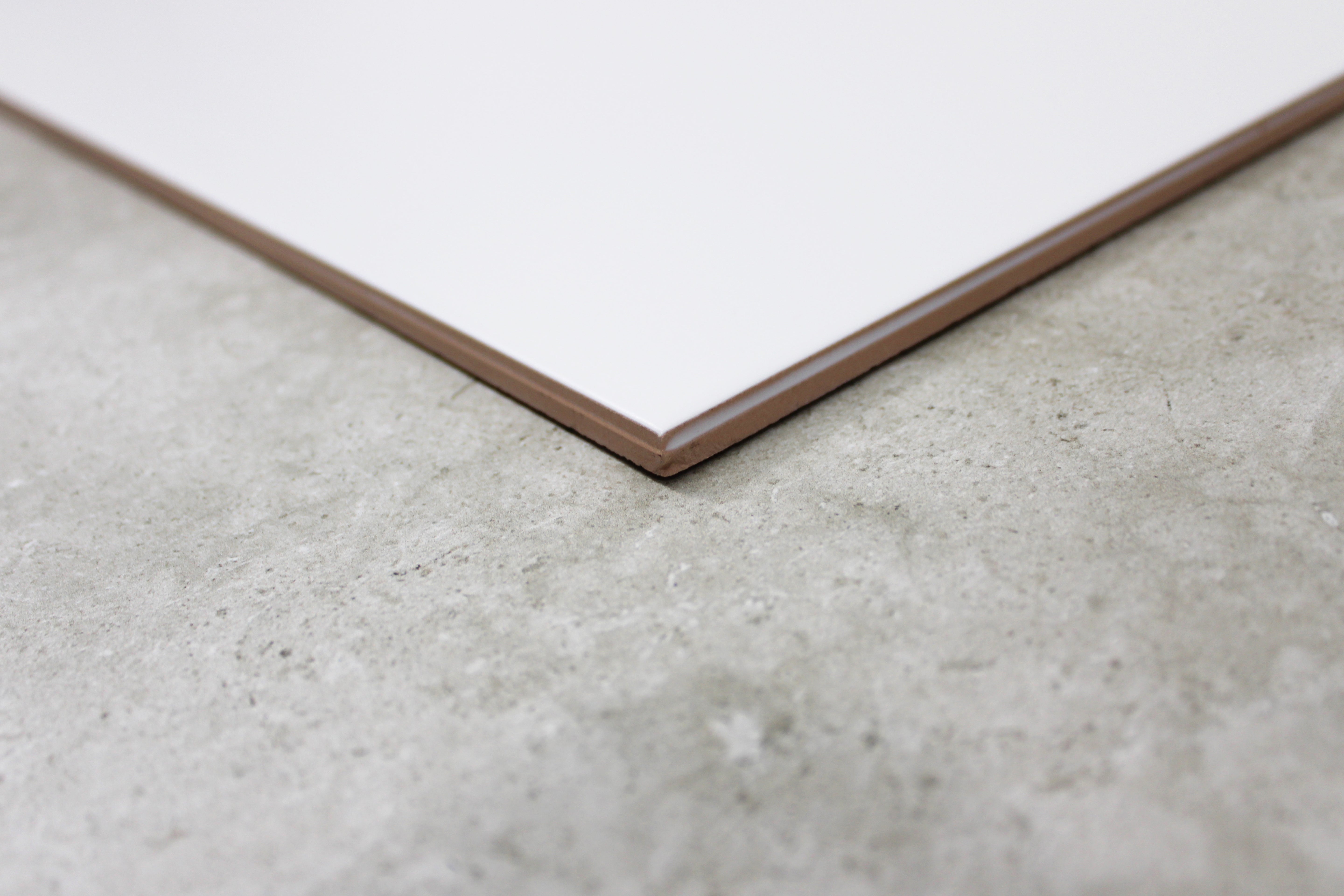 White Matt Pressed Edge