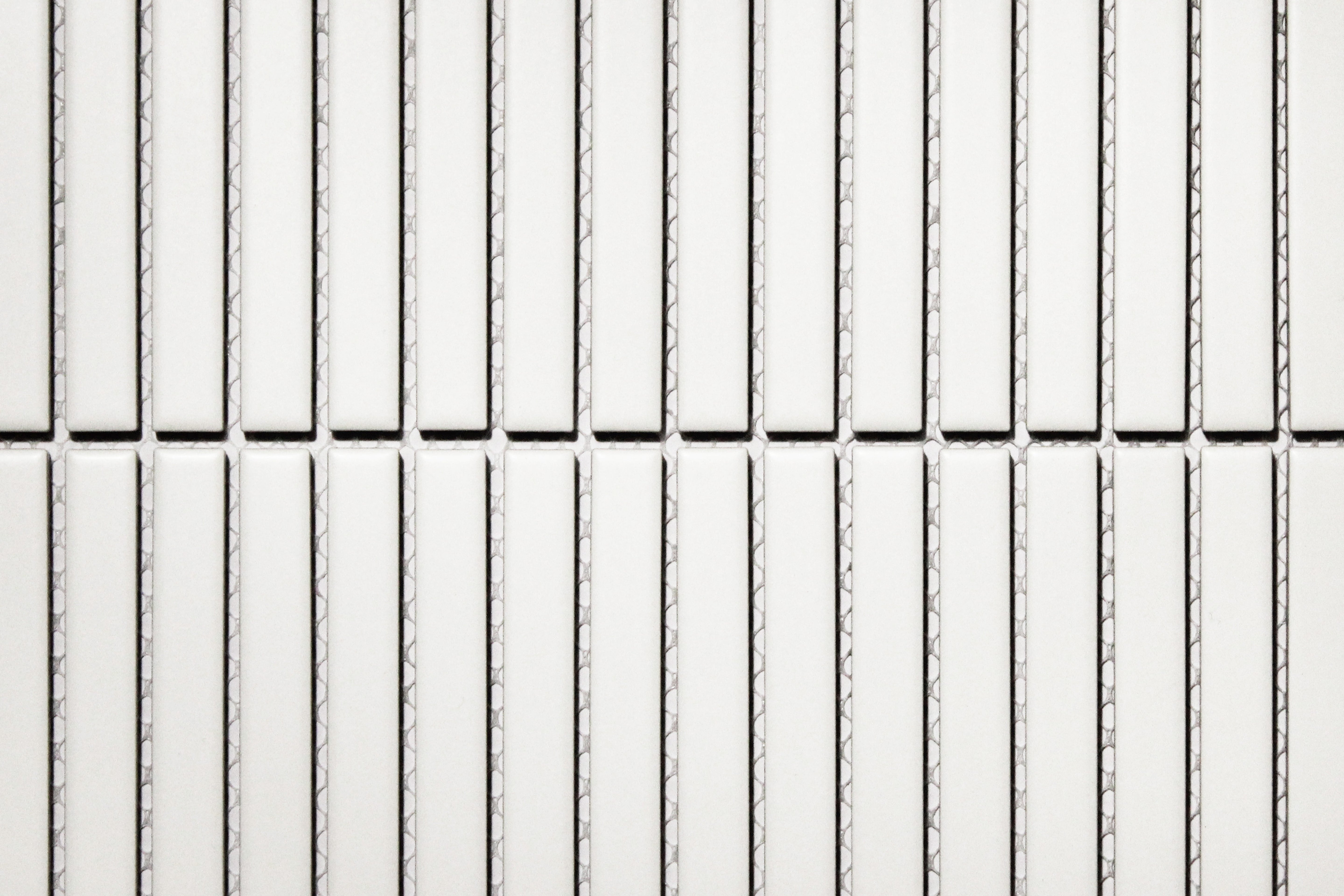 White Matt Finger Mosaic 15 x 145