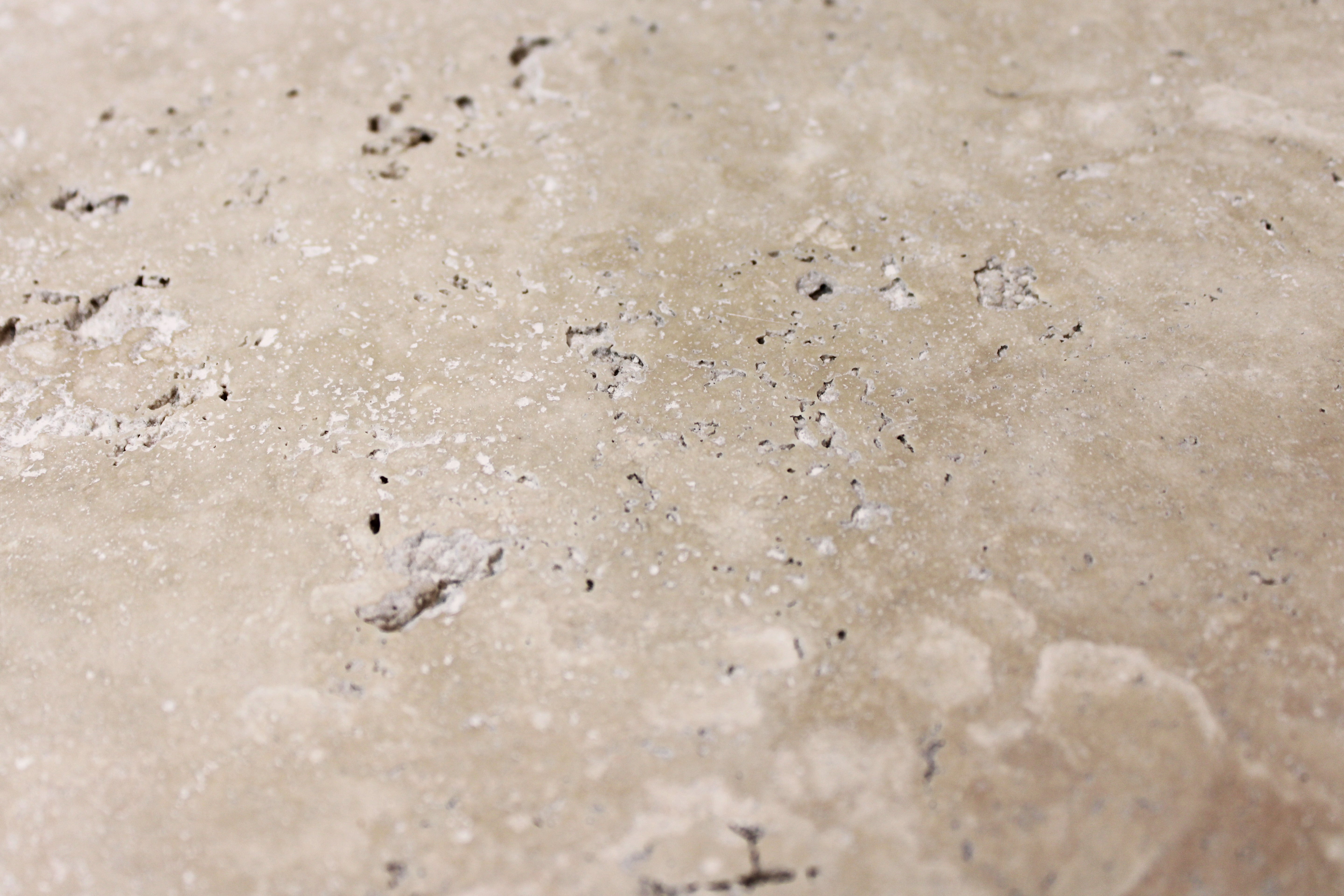 Classic Light Travertine, Unfilled & Honed, Tumbled Crazy Pave