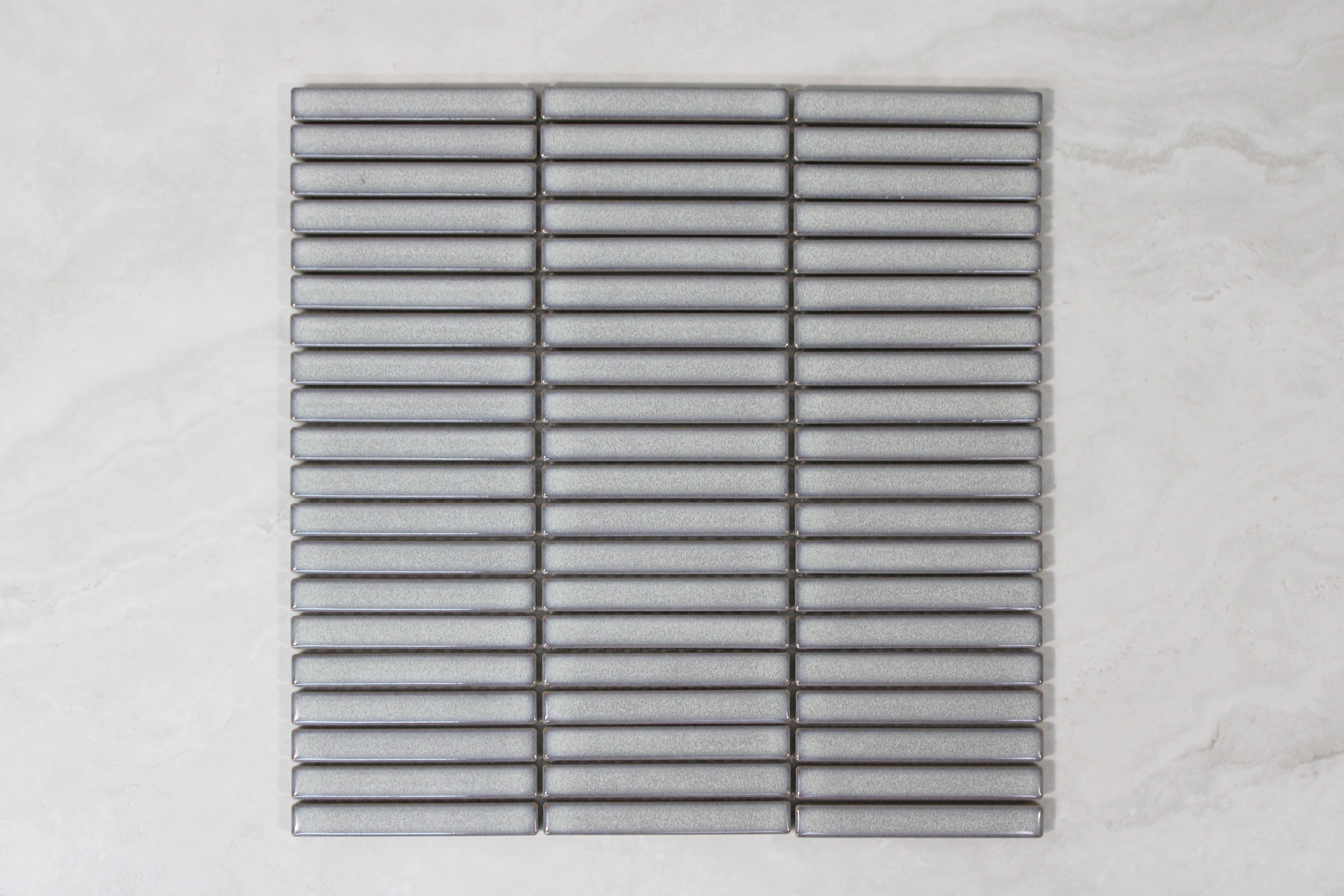 Sahara Light Grey Gloss Mosaic