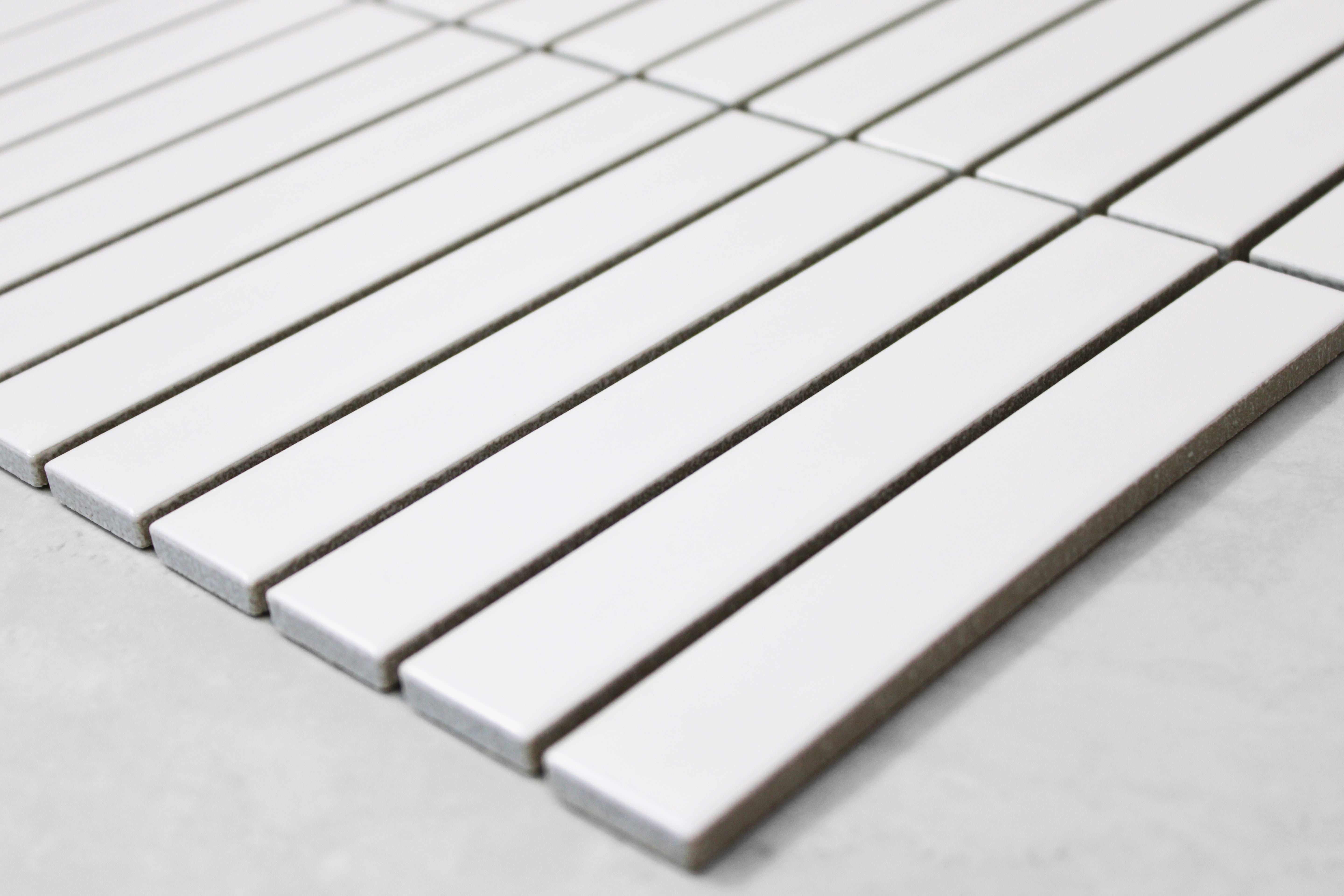 White Matt Finger Mosaic