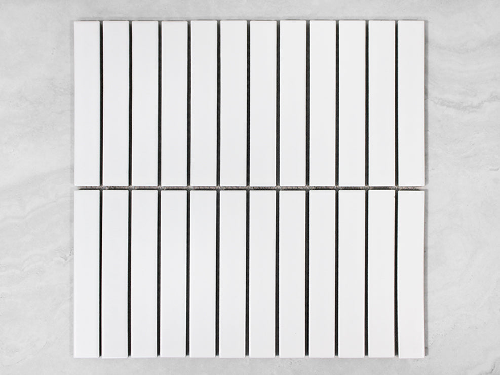 White Gloss Finger Mosaic 22 x 145