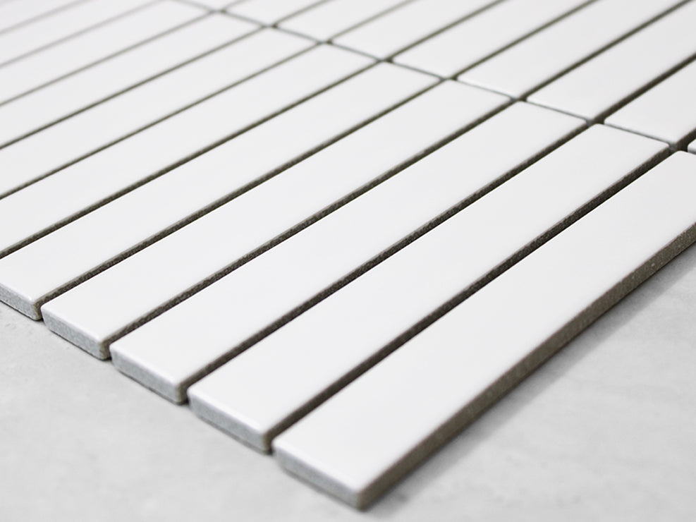 White Matt Finger Mosaic 22 x 145