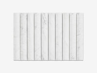 Carrara Bianco Concave Mosaic