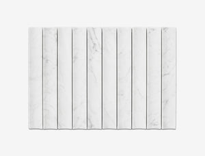 Carrara Bianco Concave Mosaic