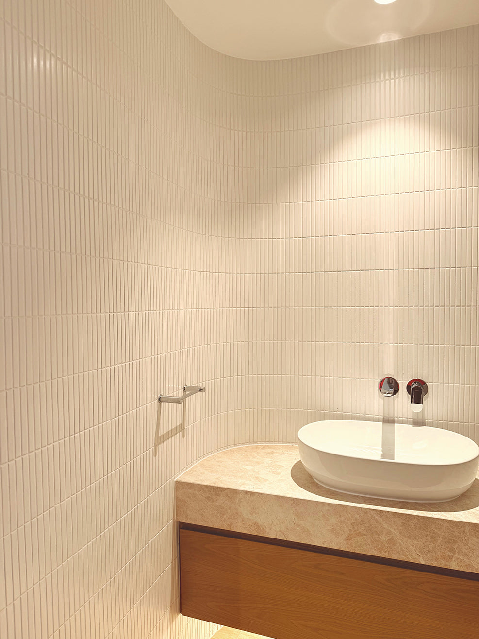 White Matt Finger Mosaic